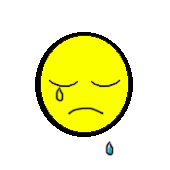 a crying face animated gif.  From wikipedia public domain.